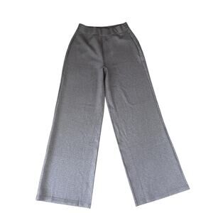 Spanx AirEssentials Shimmer Wide Leg Pants Smoke Womens Size Medium Tall NEW